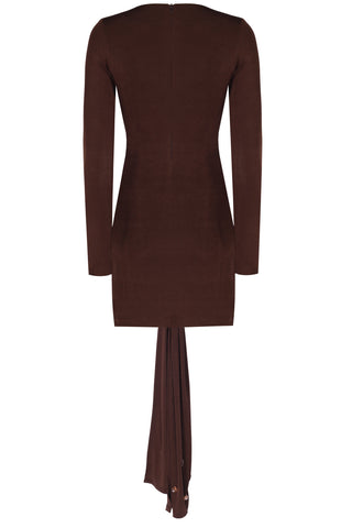 Cocoa Drape Dress