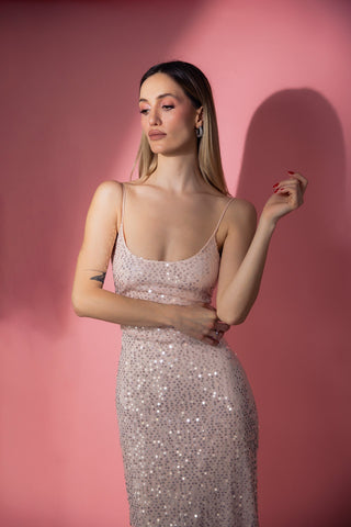 Mermaid By Jerrushkâ – Pembe Payetli Elbise